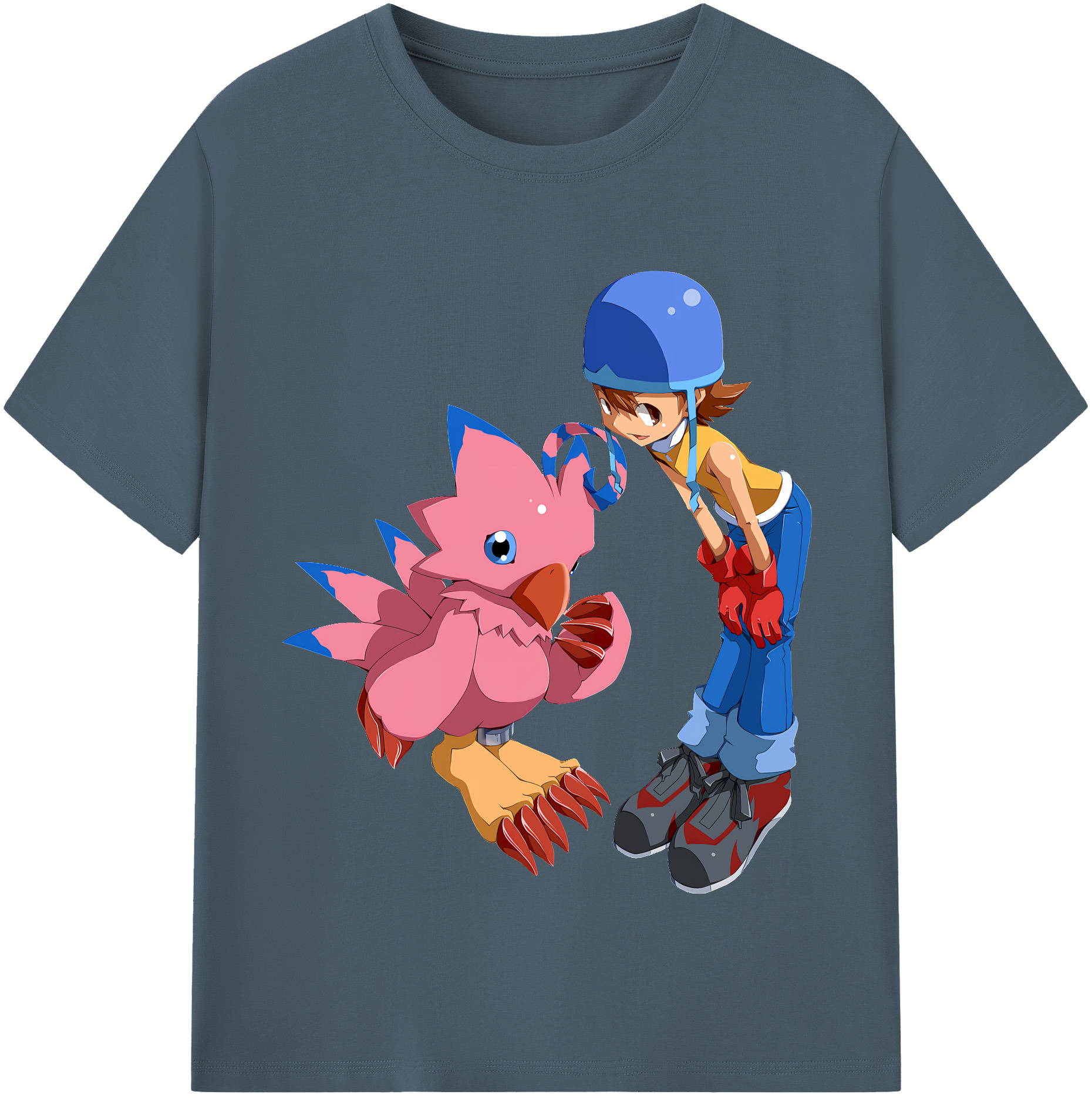 （画像用） Digimon デジタルモンスター/デジモン 綿100％半袖Tシャツ（フロントプリント）